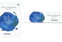 Toppan’s new barrier coated GL-X-P paper-based packaging Toppan