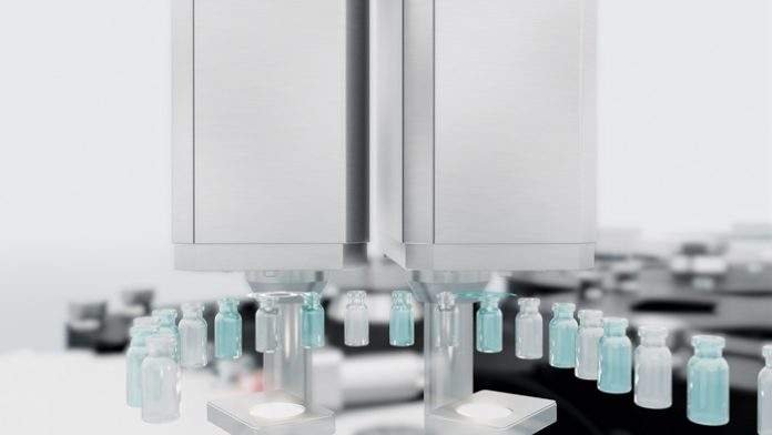 01-Syntegon_Inline_Opening_Inspection Cameras check the integrity of the empty containers before filling. They inspect the opening, base, and side walls of the vials for foreign bodies or impurities, and examine the integrity of the vial itself