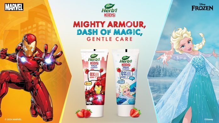 Dabur Herb'l kids toothpaste variants Dabur