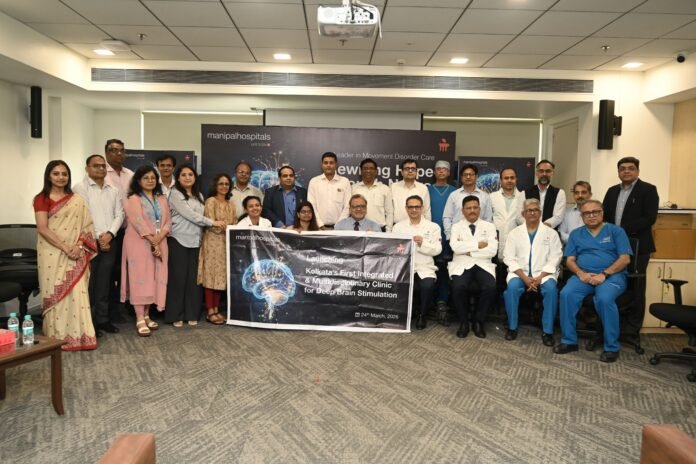 Image - Team of neurologists and neuro-surgeons along with management members of Manipal Hospitals Kolkata at the launch of DBS Clinic Manipal