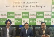 Fortis Noida – ‘Laparoscopic dual-lobe living donor liver transplant’ Fortis
