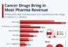 Cancer drugs bring in the most pharma revenue Cancer drugs bring most pharma revenue Graphic Statista